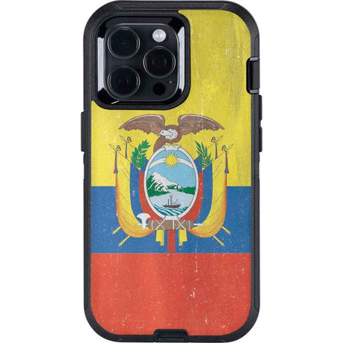 Ecuador Flag Distressed Otterbox Defender iPhone Skin